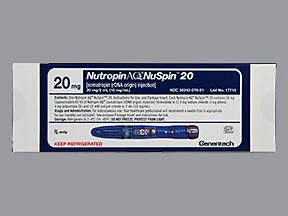Nutropin AQ 20mg/2mL subcutaneous solution